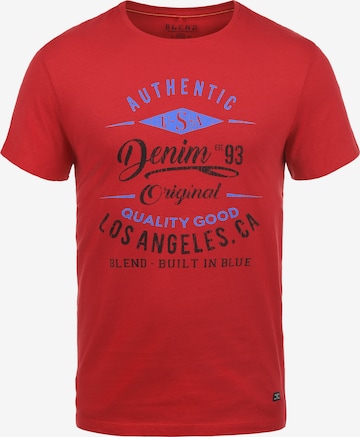 BLEND Shirt in Rood: voorkant