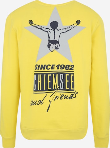 CHIEMSEE Regular fit Μπλούζα φούτερ σε κίτρινο: πίσω