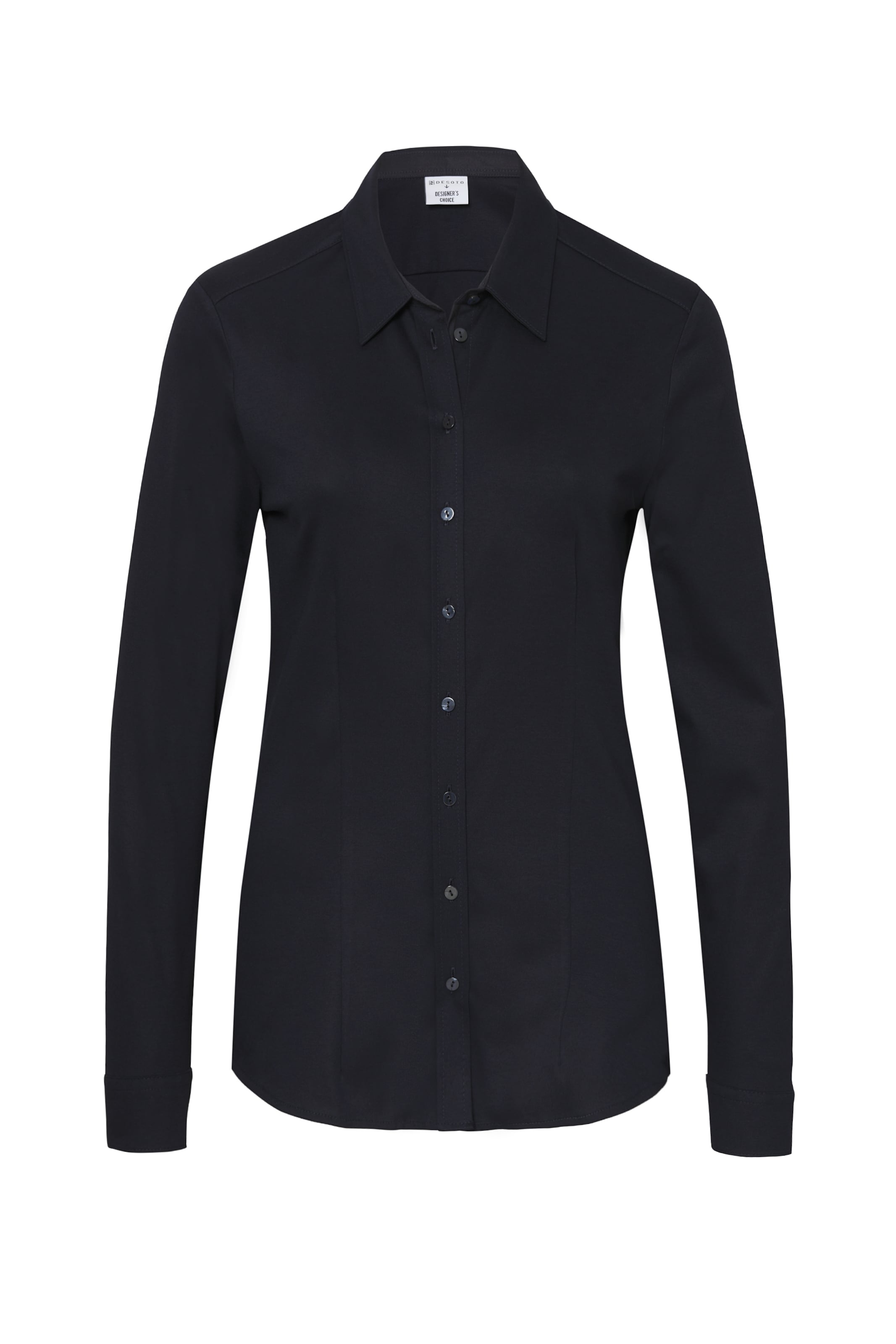 Chemisier 'Pia' DESOTO en bleu : devant