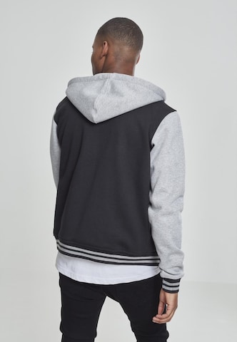 Urban Classics Zip-Up Hoodie in Black