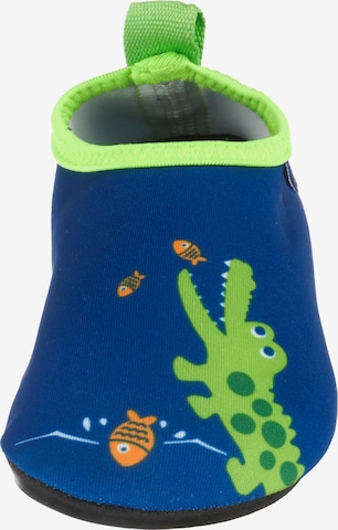 PLAYSHOES Badeschuh 'Krokodil' in Blau