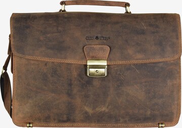 GREENBURRY Document Bag in Brown