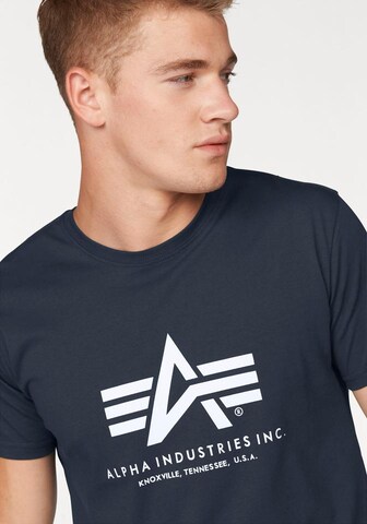 ALPHA INDUSTRIES T-Shirt in Blau