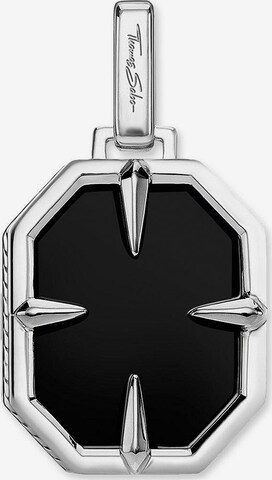 Thomas Sabo Pendant 'Black Cat' in Silver