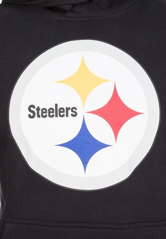 NEW ERA Sweatshirt 'NFL Pittsburgh Steelers' in Zwart