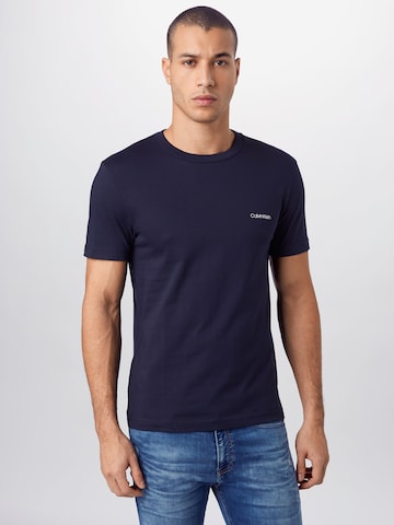 zils Calvin Klein T-Krekls: no priekšpuses