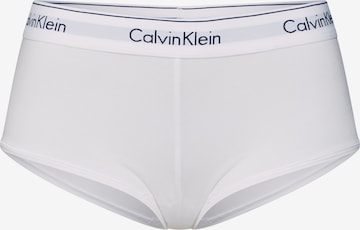 Calvin Klein Underwear Дамски бикини 'BOYSHORT' в бяло: отпред