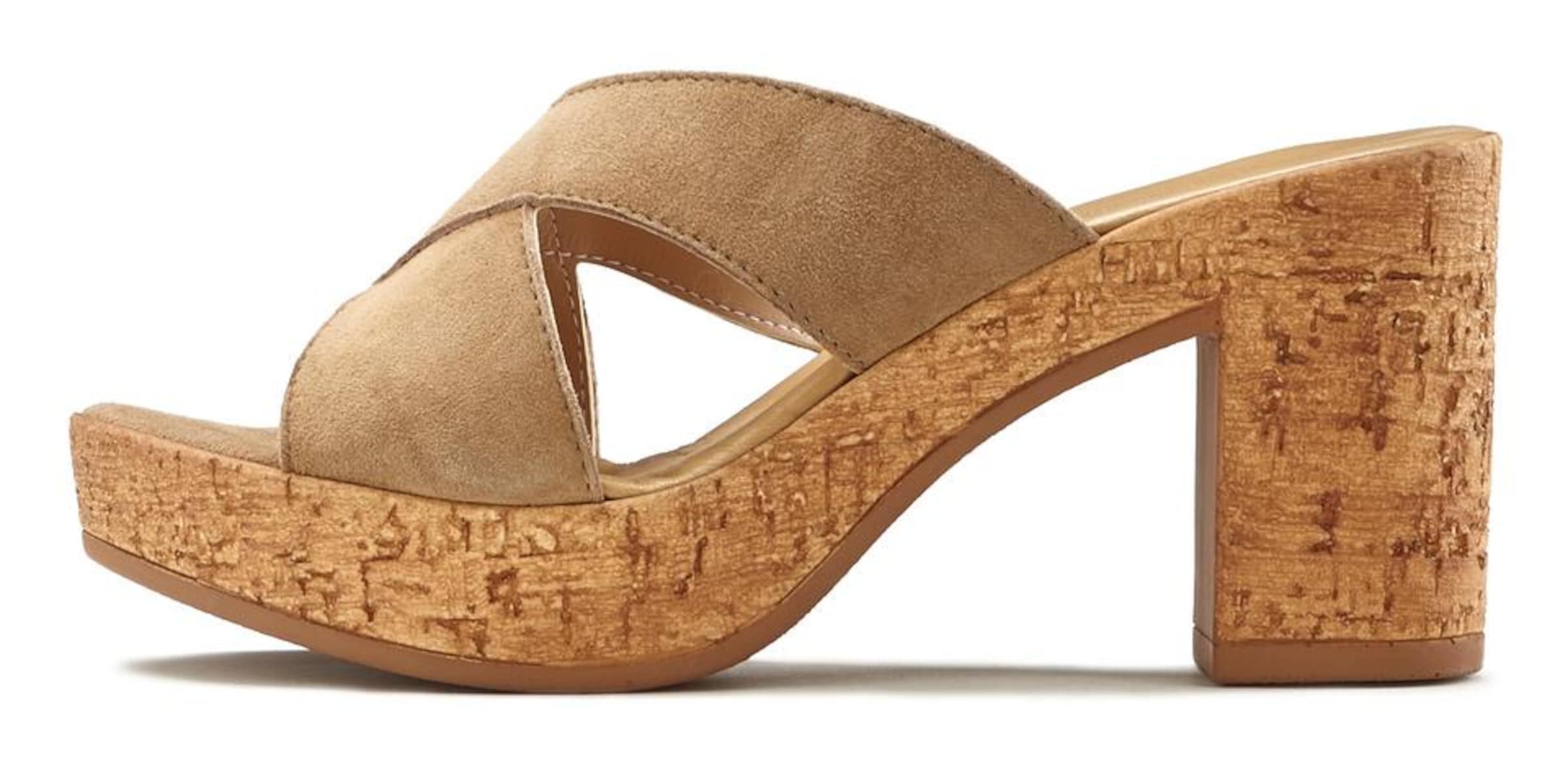LASCANA Mules in Beige: front