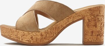 LASCANA Pantolette i beige: framsida