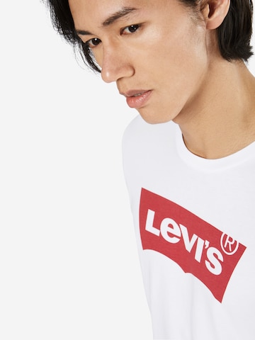 balta LEVI'S ® Marškinėliai 'LS Graphic Tee T2'