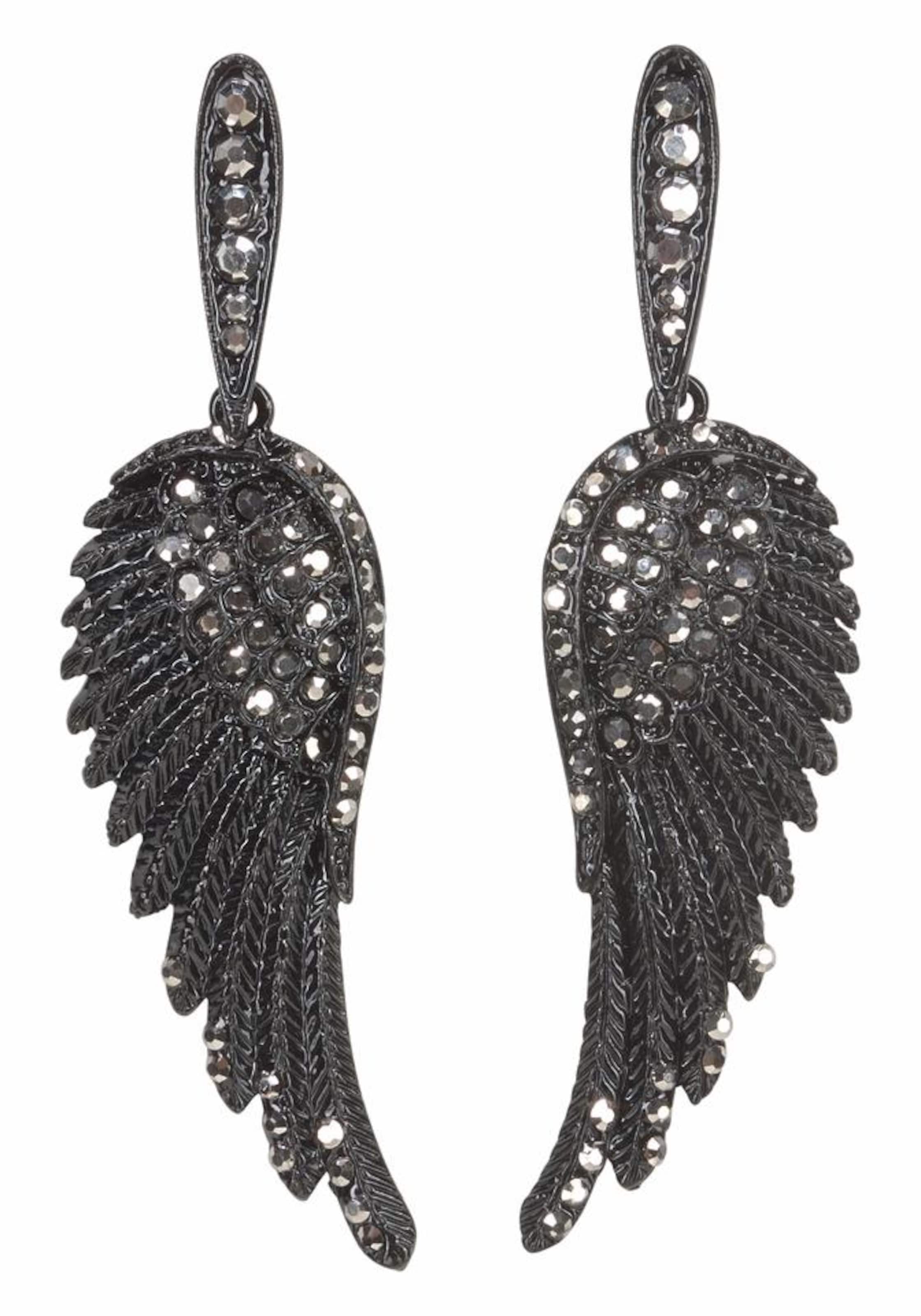 J. Jayz Ohrstecker in Schwarz: Vorderseite