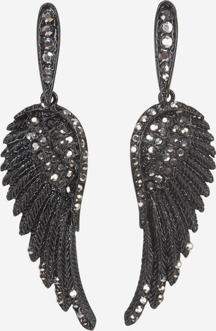 J. Jayz Earrings in Black: front