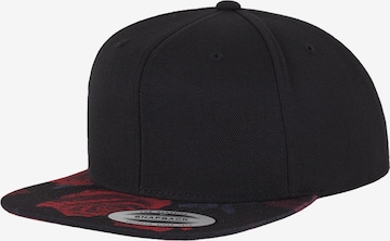 Casquette 'Roses' Flexfit en noir : devant