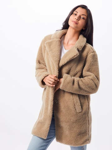 Urban Classics Between-Seasons Coat 'Sherpa' in Beige: front