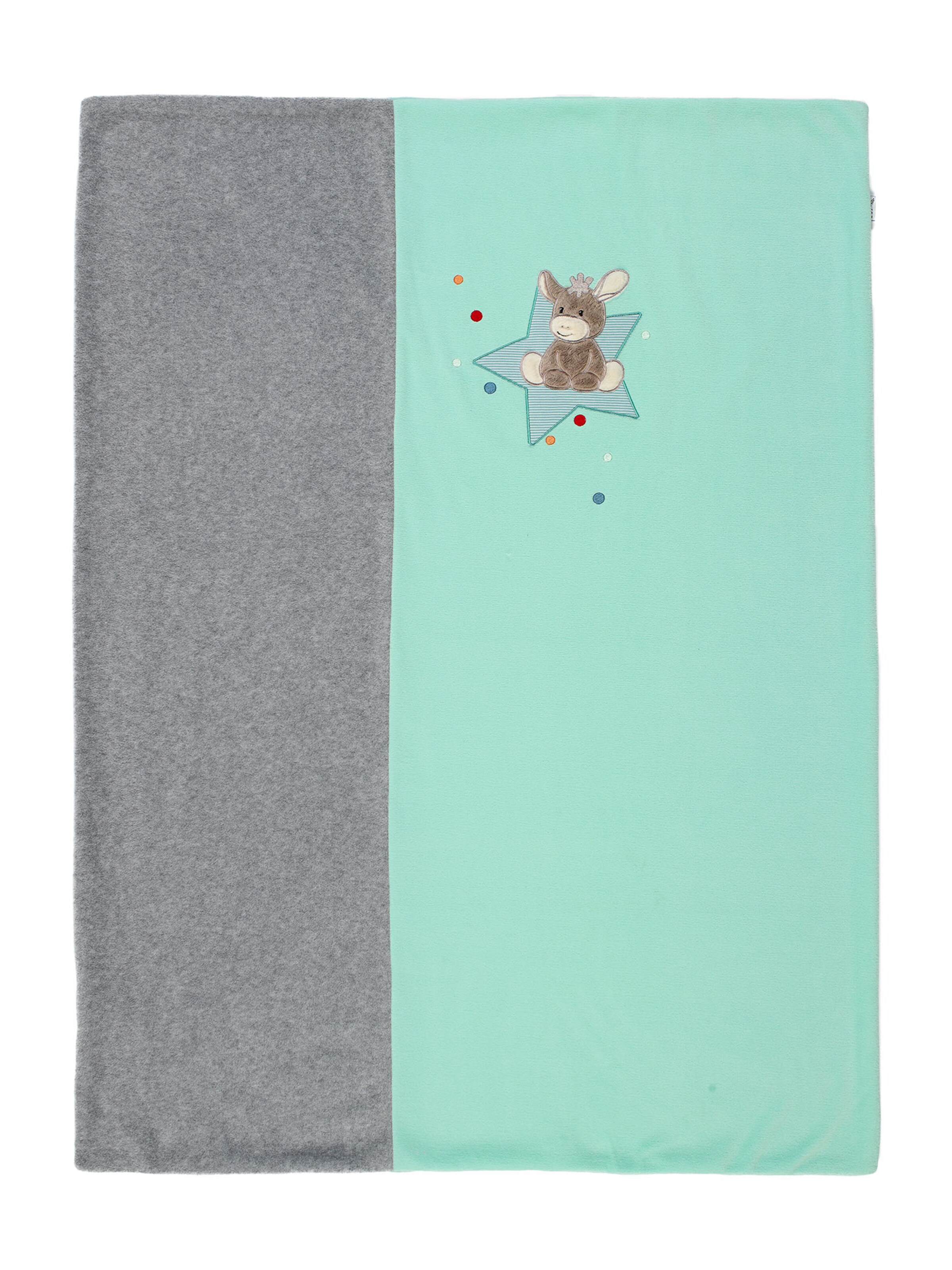 STERNTALER Schmusedecke 'Emmi' in Grün: Vorderseite