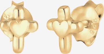 ELLI Jewelry 'Herz, Kreuz' in Gold