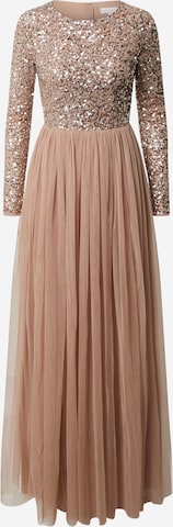 Maya Deluxe Kleid in Beige: predná strana