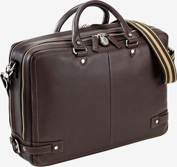 Picard Document Bag in Brown: front