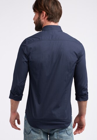 Petrol Industries Regular Fit Hemd in Blau