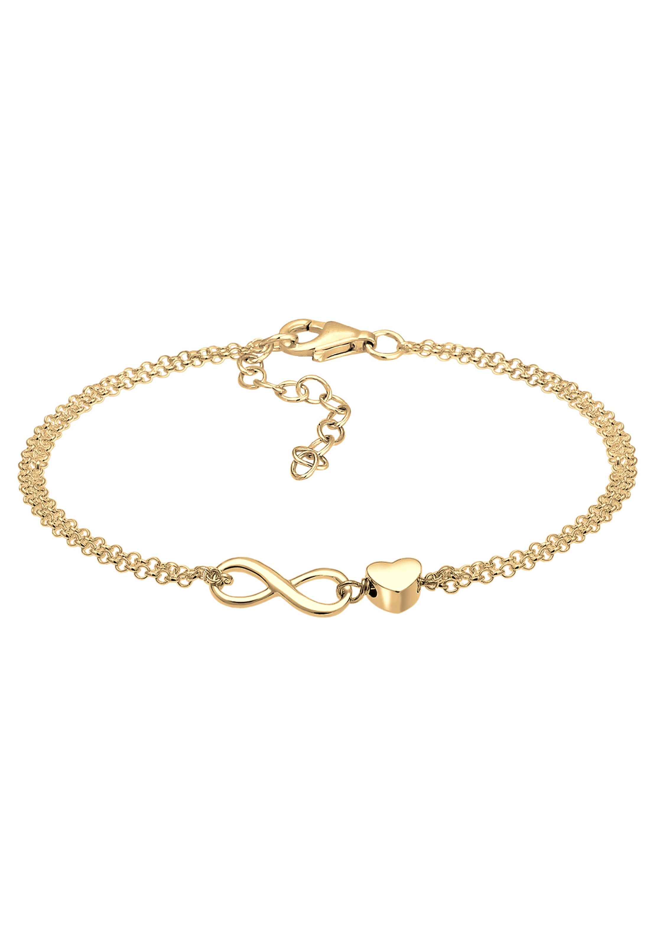 ELLI Bracelet 'Herz' in Gold: front