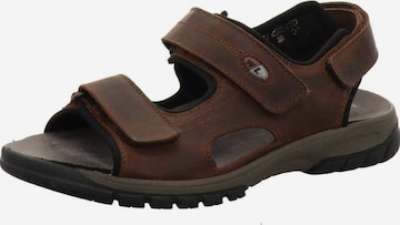 WALDLÄUFER Hiking Sandals in Brown: front