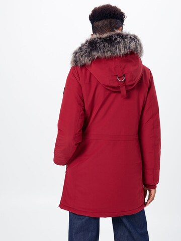 Parka d’hiver ONLY en rouge : derrière