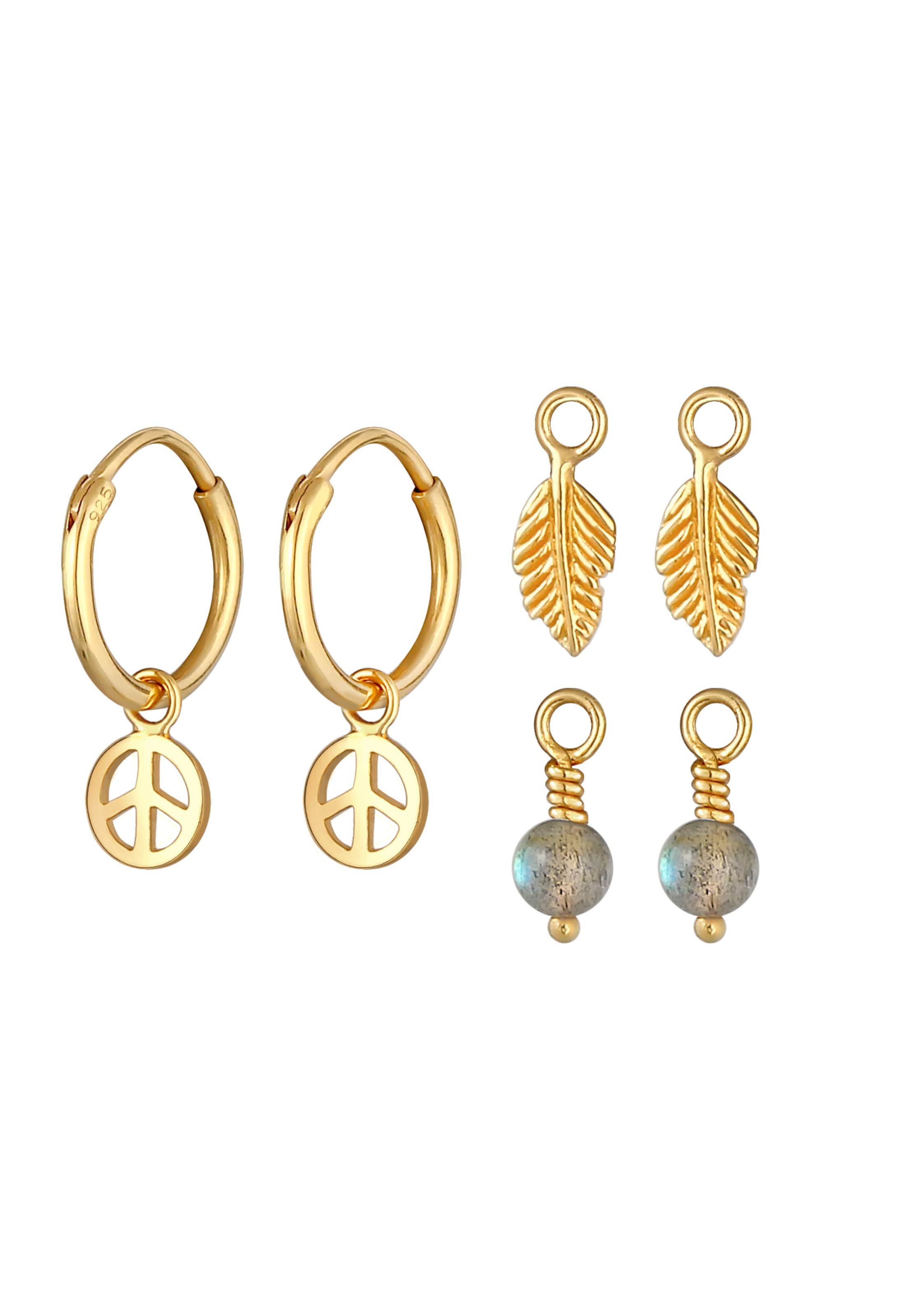 ELLI Oorbellen in Goud: voorkant