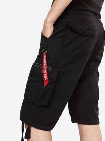 ALPHA INDUSTRIES Свободный крой Штаны 'Jet' в Черный