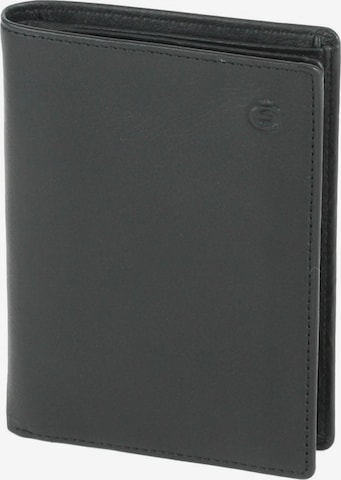 Esquire Wallet 'Logo' in Black: front