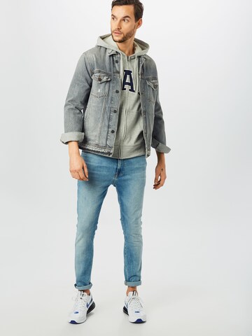 GAP Regular fit Sweat jacket 'XLS FT ARCH FZ' in Grey