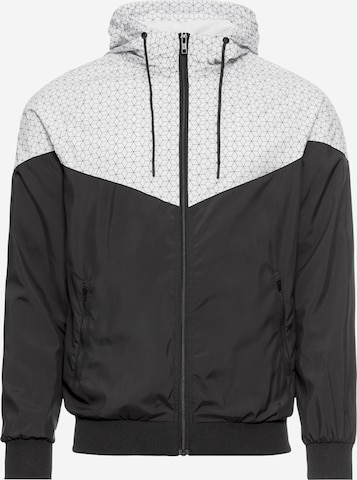 Urban Classics Between-Season Jacket in Black: front