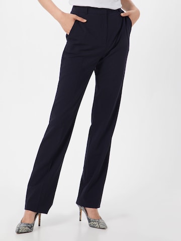 HUGO Regular Pleated Pants in Blue