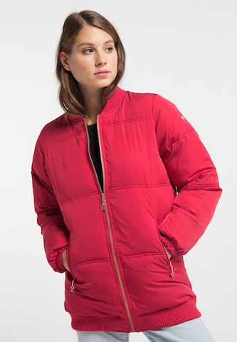 MYMOZimska jakna - crvena boja: prednji dio