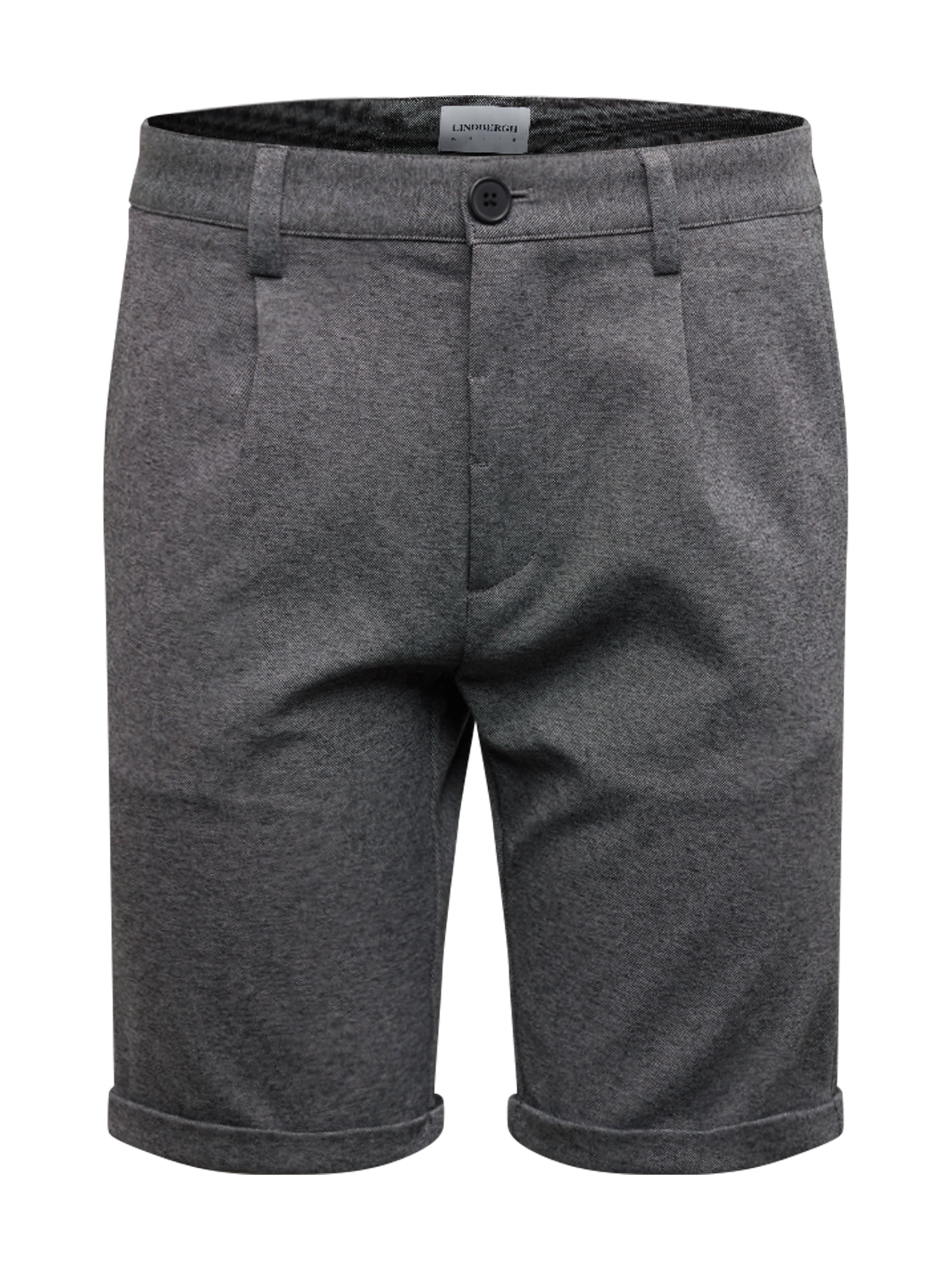 Lindbergh Regular Pleat-front trousers in Grey: front