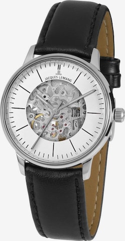 Jacques Lemans Analog Watch 'Retro Classic' in Black: front
