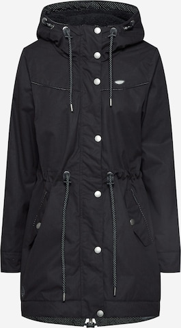 Ragwear Between-Seasons Parka 'CANNY' in Black: front