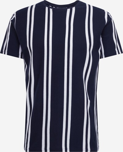 Lindbergh T-Shirt in dunkelblau / weiß, Produktansicht