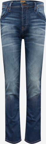 Coupe slim Jean 'Tim Leon' JACK & JONES en bleu : devant