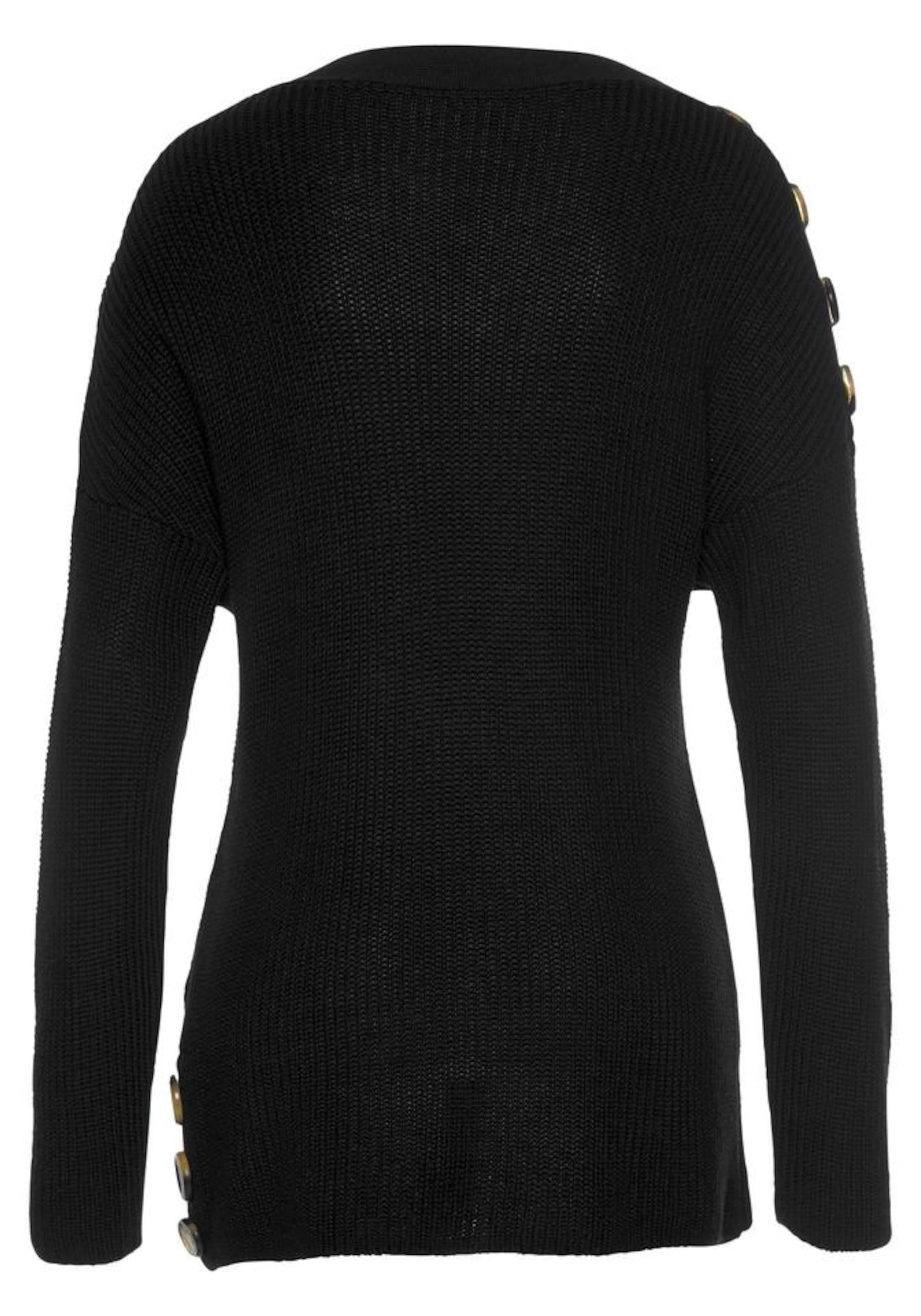 LASCANA Pullover i sort