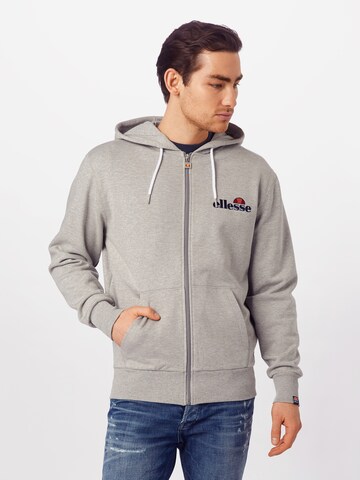 ELLESSE Regularny krój Bluza rozpinana 'Briero' w kolorze szary: przód