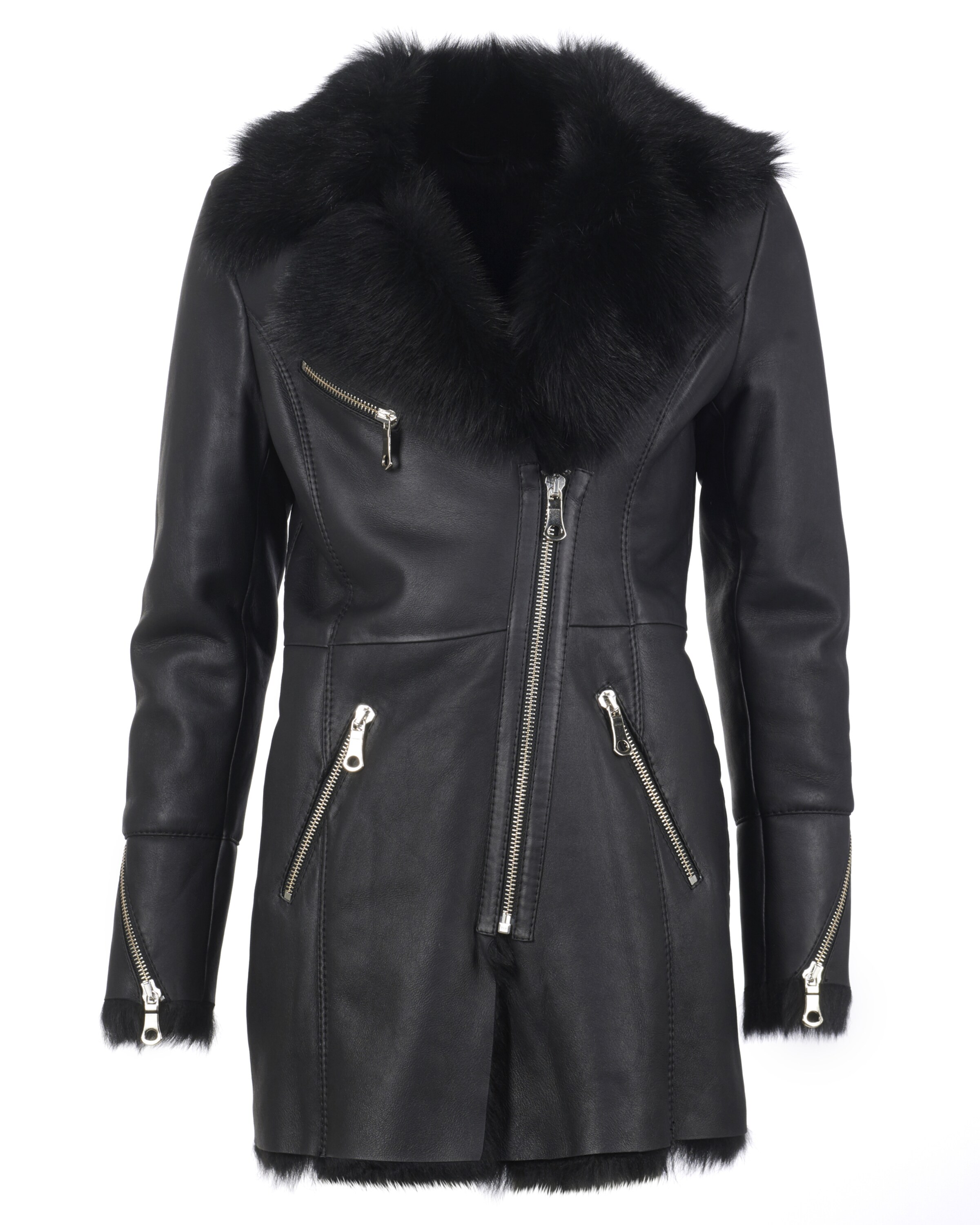 Maze - Wintermantel 'Lydia' in de kleur Zwart