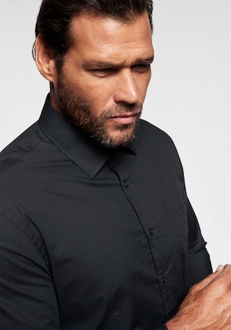 Man's World Slim fit Business Shirt in Black