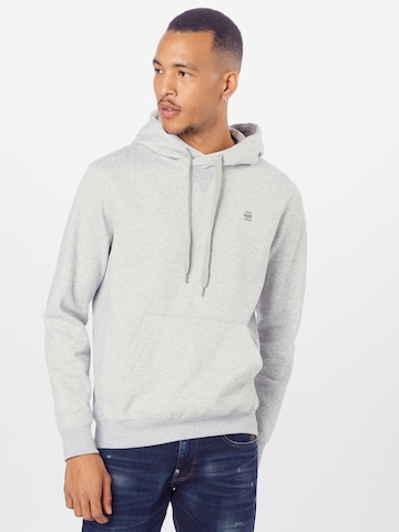 G-Star RAWSweater majica 'Premium Core' - siva boja: prednji dio