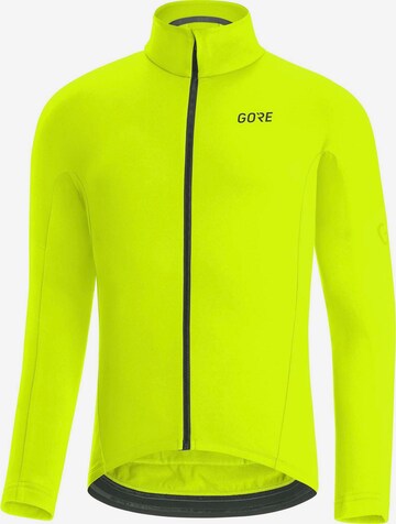 GORE WEAR Athletic Jacket in Yellow: front