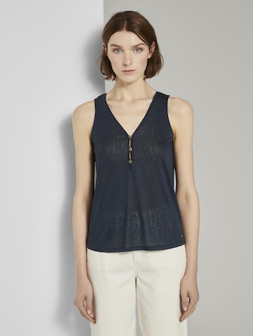 TOM TAILOR DENIM Top in Blauw: voorkant