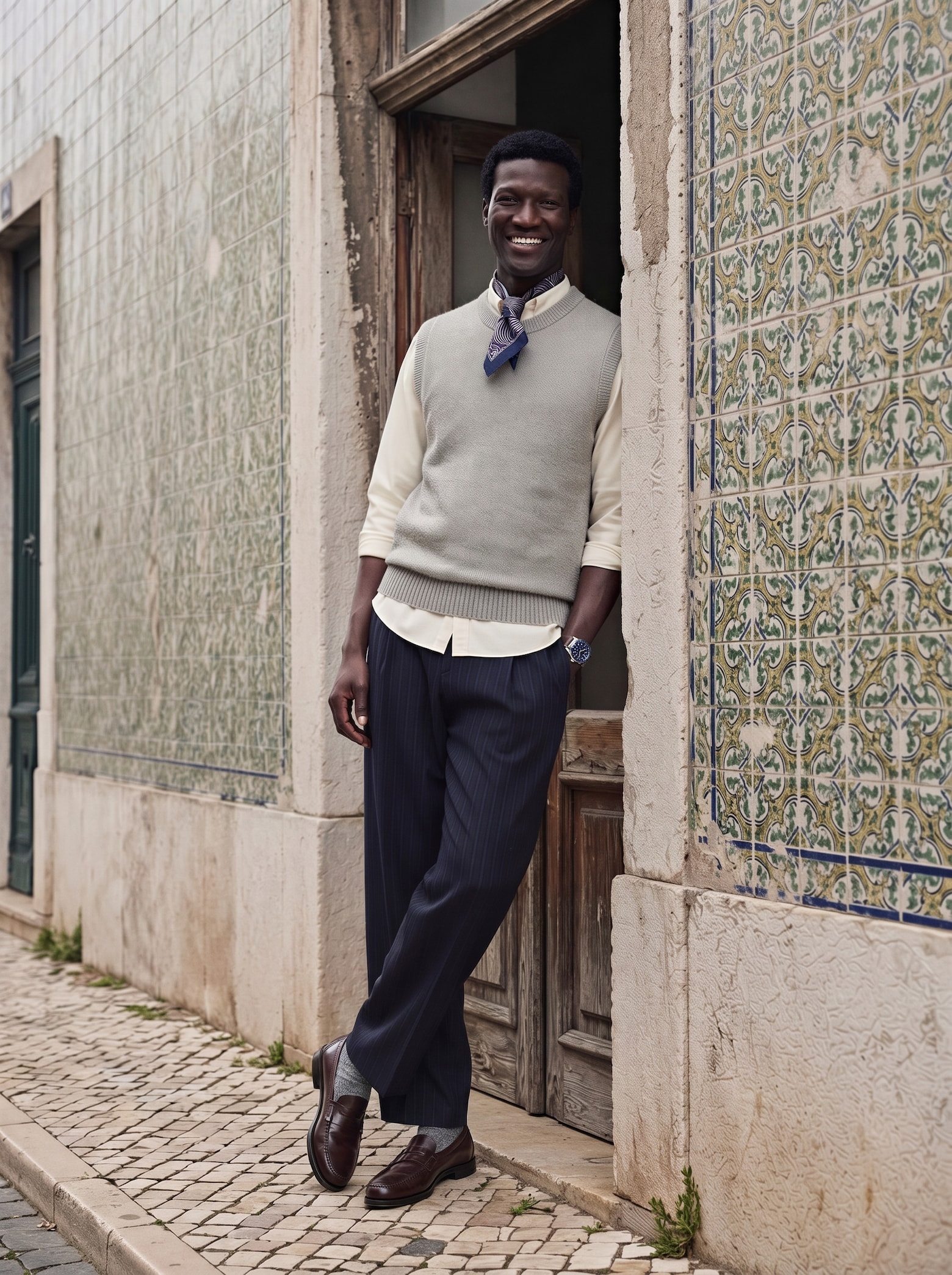 The AY Style Edit - Grey Knit Vest Look