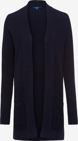 TOM TAILOR Knit Cardigan 'FM' in Blue: front