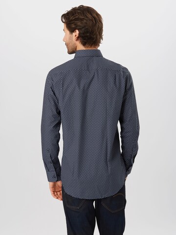 SEIDENSTICKER - Ajuste estrecho Camisa en azul