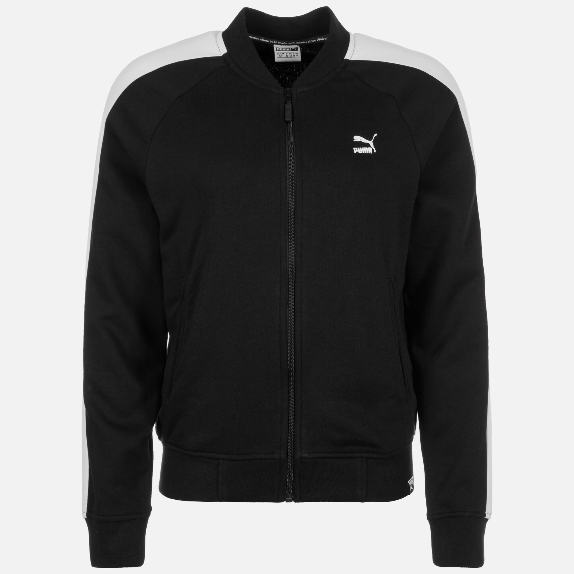 PUMA Sweatjacke CLASSICS LOGO T7 TRACK JAKET in schwarz PUMA Sweatjacke CLASSICS LOGO T7 TRACK JAKET in schwarz