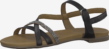 TAMARIS Sandalen met riem in Zwart